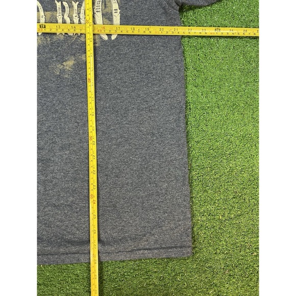 Gildan Puerto Rico Heather Gray Men's T Shirt Tee Size Large Frog Logo Vacation - Picture 4 of 5